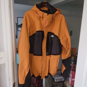 Mens orange Helly Hansen coat no liner
